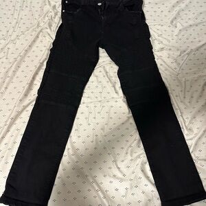 Black Ribbed Jeans